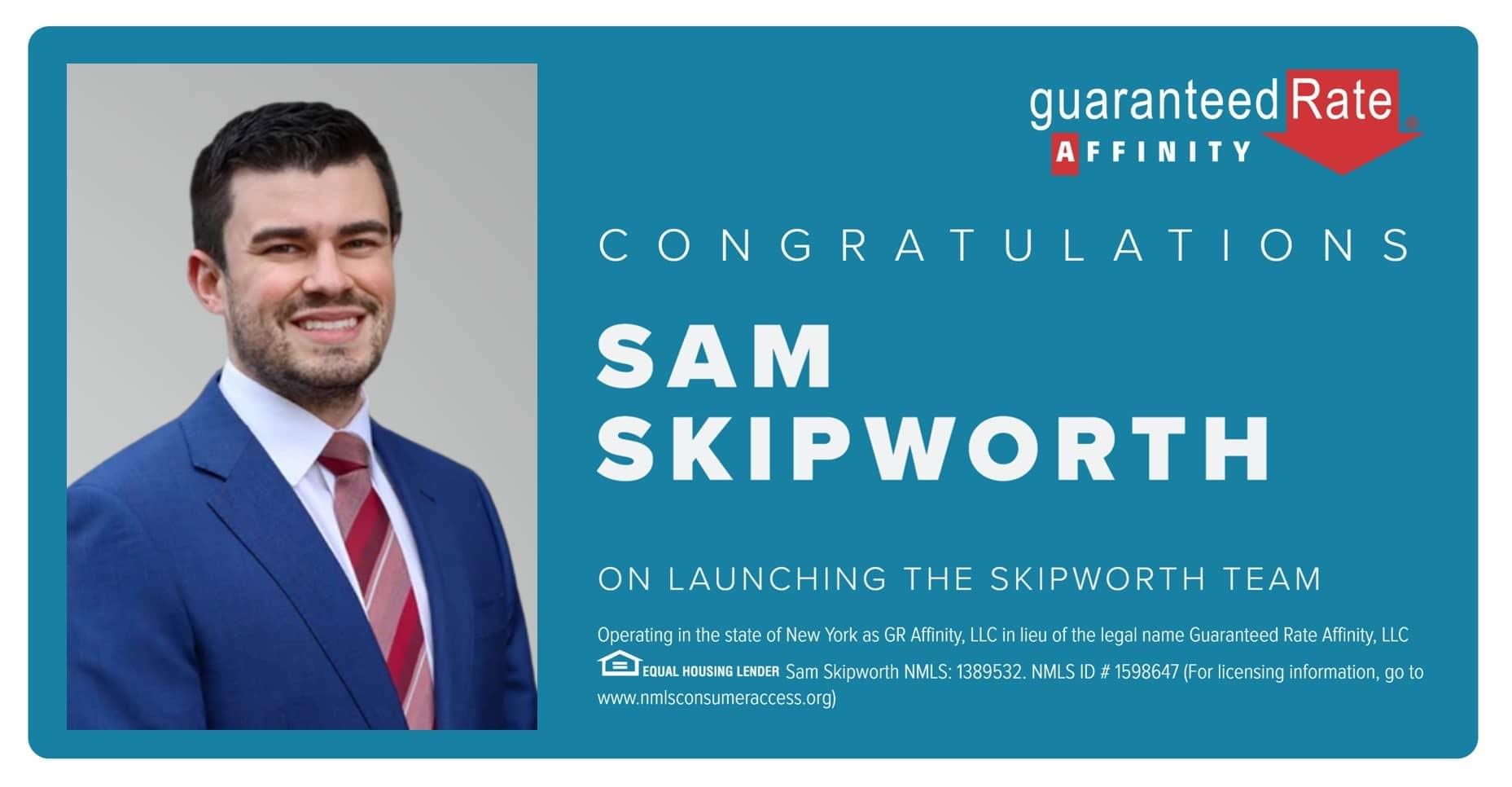 Guaranteed Rate Affinity’s Sam Skipworth Expands Denver Business with New Team