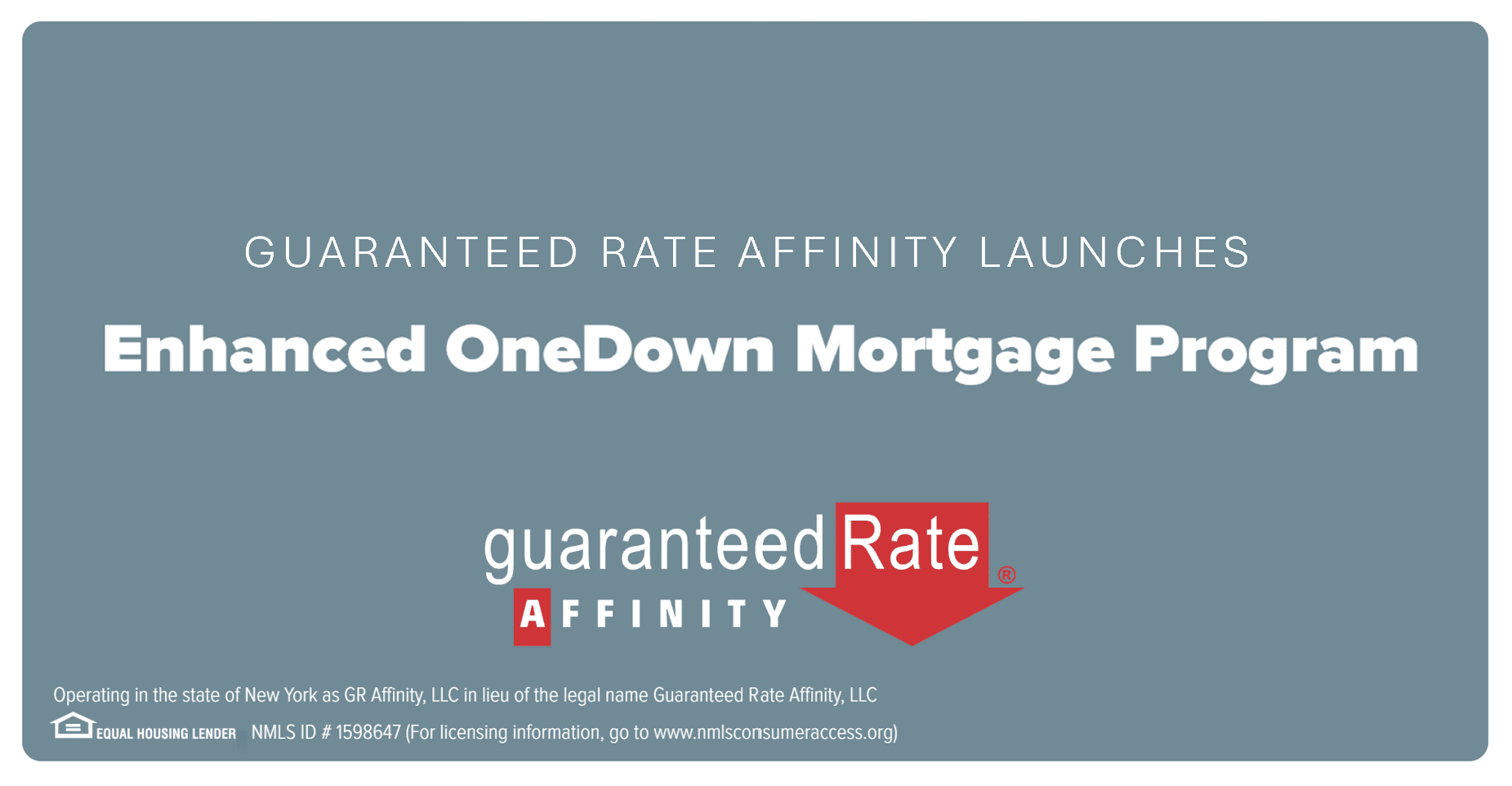 Guaranteed Rate Affinity Reinforces Agent Partnership with Enhanced OneDown Mortgage Program