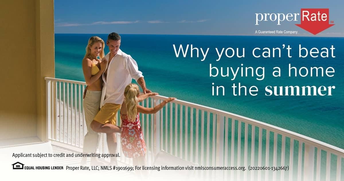 Nine reasons to buy a home in the summertime